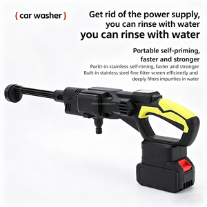 Nettoyeur de voiture sans fil à moteur sans balais, pistolet à eau multifonctionnel pour arroser les fleurs et usage domestique, machine de lavage de voiture à batterie au lithium - Product Image 4