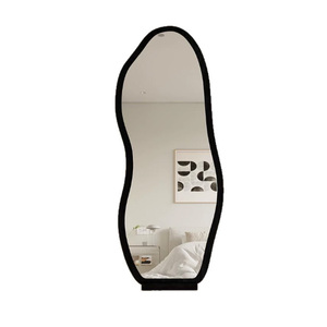 Grand miroir décoratif ondulé en <span class=keywords><strong>verre</strong></span> pleine longueur pour mur, miroir sur pied pour salle de bain, chambre à coucher, décoration intérieure, salon, fête - Product Image 4