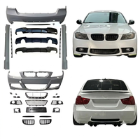 M-Tech Style Karosserie-Kit für BMW E90 2005 - 2011 mit Vorderer und Hinterer Stoßstange Seitenschweller Frontgrill Direkter Ersatz