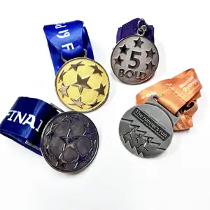 Medaglia di alta qualità a buon mercato fabbricazione 3D Metal Award Gold Triathlon Marathon Running Sports Medal