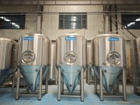 Cuve sous pression pour brassage de bière, équipement de brasserie artisanale, capacité 5000L, certifiée CE, en acier inoxydable