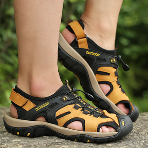 Nouvelles sandales de randonnée <span class=keywords><strong>grande</strong></span> <span class=keywords><strong>taille</strong></span> pour hommes, chaussures de trekking plates décontractées d'été - Product Image 2