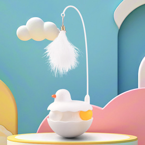 Venta caliente nuevo estilo ecológico juguetes de gato de peluche bolas de hierba gatera de plumas y vaso palo de burlas interactivo para gatos - Product Image 1