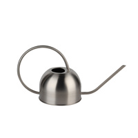 Arrosoir moderne et écologique en acier inoxydable de 1,5 L pour l'extérieur et l'intérieur, avec long bec pour le jardinage et les fleurs