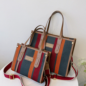 Nouveau sac à main pour femmes tendance, toile, couleur unie, haut de gamme, décontracté, sac à main, grande capacité, sac bandoulière, sac fourre-tout - Product Image 4