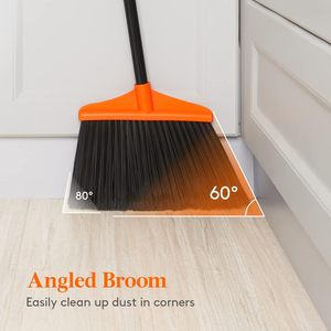 Balai télescopique en plastique de couleur personnalisée Easy Sweep avec tête de balai en PET et pelle à poussière en PP pour usage domestique 24*3.5*30cm - Product Image 3