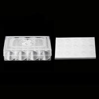 Boîte de rangement en plastique PS transparent pour capsules de pièces de monnaie recyclables de 27 mm, 100 pièces - Fournitures pour collection de pièces de monnaie en argent