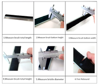 Brosse industrielle flexible en nylon avec manche en aluminium - Diamètre 20 mm, conception sur mesure d'un fabricant avec 20 ans d'expérience
