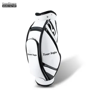 Custom Full Length Fashion Waterproof Travel Leather Golf Bag For Ladies