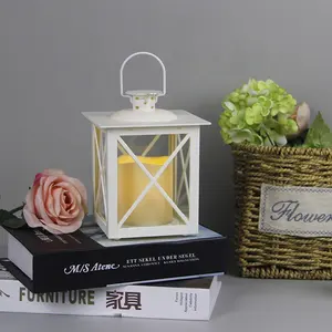 Mini linterna de luz blanca cálida colgante de plástico para boda decorativa para decoración del hogar