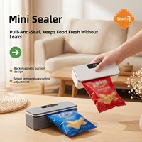 Machine à sceller portable de deuxième génération en ABS rechargeable pour le thé et les snacks, mini-scelleuse manuelle à pression transfrontalière