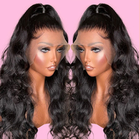 Perruque Lace Front Ondulée Naturelle Densité 150% Cheveux Vierges Brésiliens Transparente Sans Colle Pré-Plumée Cheveux de Bébé Qualité Naturelle Douce