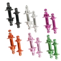 Moyeu de vélo en aluminium et acier inoxydable OEM, 2024 trous, noir, usiné CNC C-Y