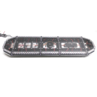 Lampu Strobo LED Bar Baru JZ TECH TBD-8700B- 1.2m Dua Warna Berkedip 12V/12-24VDC Ukuran Penuh Aksesoris Sirine Speaker Mobil