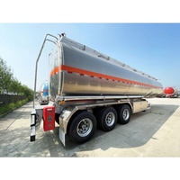 Nouvelle semi-remorque citerne à carburant/eau en alliage d'aluminium 6x4 pour le transport de liquides