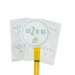 Factory high quality custom round logo color waterproof vinyl sticker - Product Image 3