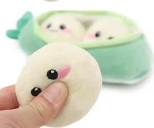 Multi-Squeaker giocattolo interattivo pisello <span class=keywords><strong>Pod</strong></span> peluche per il gioco di addestramento e arricchimento del cane - Product Image 6