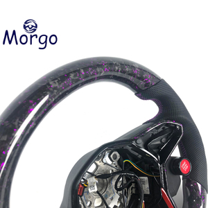 Accessoires intérieurs sportifs en cuir personnalisés avec LED et fibre de carbone pour VW Golf MK 5-8 7.5 6R-8R <span class=keywords><strong>GTX</strong></span>, volant de voiture - Product Image 4