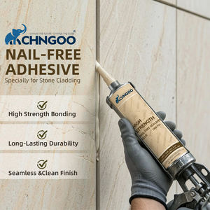 Colle <span class=keywords><strong>silicone</strong></span> adhésive rapide sans clou pour fixation de charges lourdes – Excellente colle sans clou pour PVC et PPC - Product Image 1