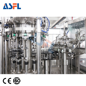 Asfl thủy tinh/chai PET có ga Soda lấp lánh nước CO2 nhà sản xuất bia điền máy dây chuyền sản xuất - Product Image 3