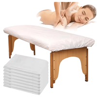 Draps et housses de lit jetables médicaux en papier, 2 couches, lot individuel