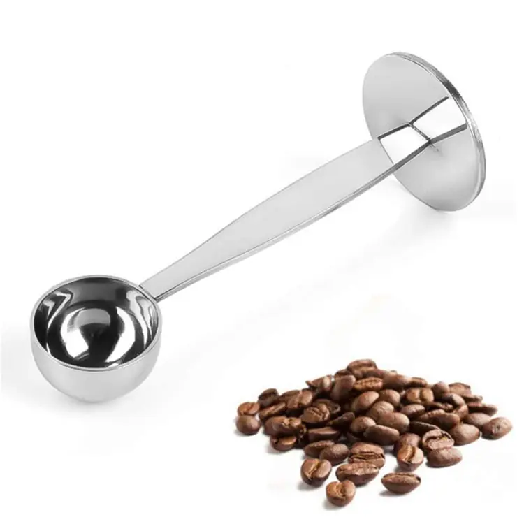 Кофейные аксессуары эспрессо, ложка 2 в 1, ложка для кофе из нержавеющей стали