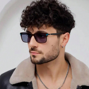 Gafas de Sol al por Mayor OEM 2026, Gafas de Sol de Moda con Media Montura, Marca Privada, Gafas de Sol de Lujo para Hombre con Clip - Product Image 1