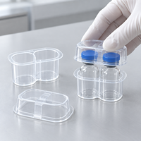 Boîte de rangement en plastique à deux pièces pour flacons de 10 ml, personnalisable en gros, avec logo en relief, fabricant d'emballages OEM