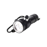 Lampe de plongée sous-marine en alliage d'aluminium à haute pénétration, 800 lumens, étanche IP68, rechargeable, LED double source lumineuse, camping