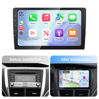 Autoradio universel Linux 9 pouces Rhythm avec CarPlay sans fil, Android Auto, démarrage rapide, écran tactile, radio FM, commande au volant