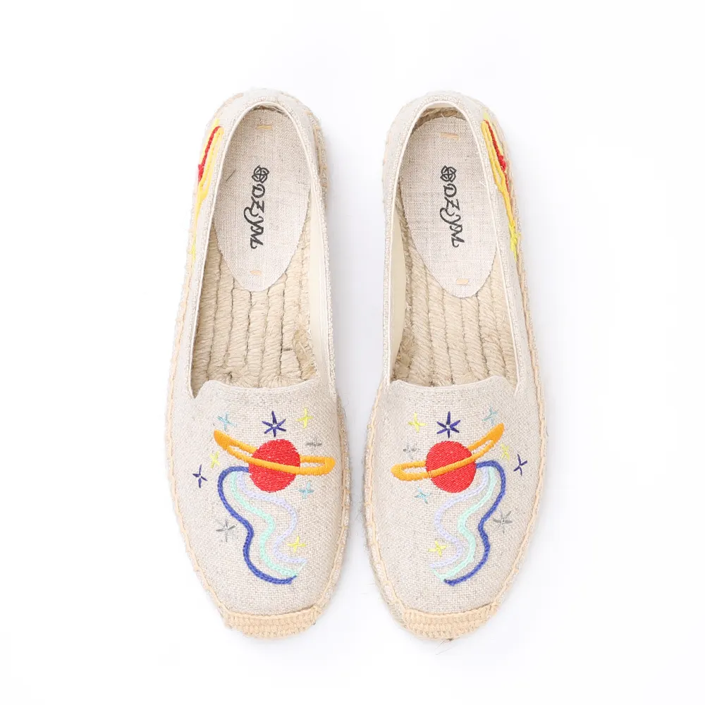 Exquisitely Embroidered Ladies Platform Shoes Fashion All-match Sneakers High Quality Ballet Shoes Personalized Espadrilles