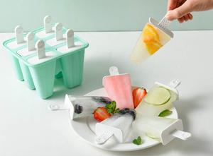 Molde de silicona para paletas de helado con logo personalizado 2024, sin BPA, flexible, herramientas para congelar helados, ¡el más vendido! - Product Image 6