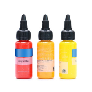 Encre de tatouage professionnelle 1 oz, 14 couleurs, pigment à base d'eau pour l'art corporel, fournitures pour artistes tatoueurs - Product Image 3