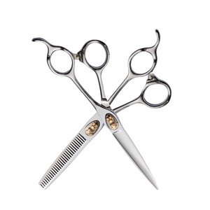 Hairdressing Scissors Set 6 Inch 9Cr13 Stainless Steel Thinning Shears Sharp Blade Medium Handle Hair Styling Tools - Product Image 1