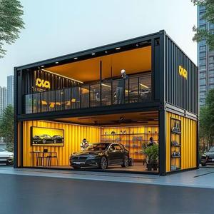Redefiniendo los espacios de exhibición: Descubra nuestra galería de autos personalizable de 2 pisos en contenedor de acero con diseño moderno para uso en talleres y almacenes. - Product Image 3