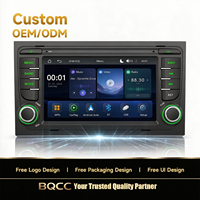 Autoradio Android double DIN 7 pouces d'origine BQCC, système multimédia stéréo pour tableau de bord, lecteur DVD CarPlay, RDS AM FM pour Audi A4 2000-2009