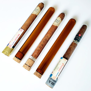 Tubos de Vidrio para Cigarros Tianjing 18x150mm Marrón Cónicos con Tapones de Corcho en Forma de T para Almacenamiento y Humidificación - Product Image 3