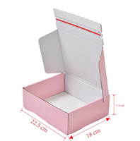 Recycelbare Wellpappe-Versandkartons mit Goldfolien-Druck Kundenspezifisches Design Abreißbare Versandbox