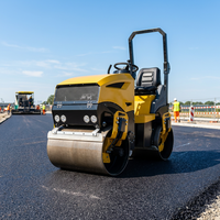 Compacteur vibrant mini 2 tonnes 3 tonnes, rouleau compresseur d'asphalte à double tambour, rouleau compresseur routier diesel de 330 kg à 5 tonnes, jusqu'à 5000 kg