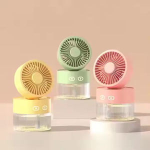 Ventilador Humidificador 2 en 1, Enfriador de Aire Portátil para el Hogar y la Oficina, Unidad Multifuncional de Mano, Tres Velocidades de Viento, Batería - Product Image 5