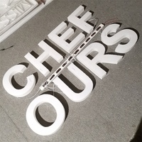 Prix par projet : Lettres en acrylique 3D entièrement éclairées par LED pour signalétique extérieure et décoration
