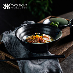 2022 Japanese Style Restaurant <strong>Ramen</strong> Bowl <strong>Set</strong> for Catering Wholesale Factory Price Ceramic Bowl Porcleian Soup Bowl - Product Image 1
