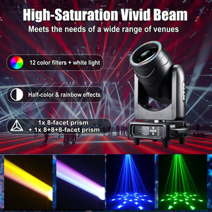 Luz Móvil Sharpy <span class=keywords><strong>Beam</strong></span> de 230W <span class=keywords><strong>7R</strong></span> con Anillo Halo RGBW, Súper Brillante, Prisma Doble de 24 Facetas, DMX512 para Escenarios, DJ, Bodas y Conciertos - Product Image 4