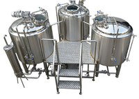 1000L Micro Équipement De Brasserie Trois navires Artisanat Bière Faisant La Machine