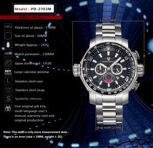 OEM/ODM Customized Men's Fashion Casual Watch Quartz Movement High Quality Auto Date Waterproof Wristwatch - Product Image 2