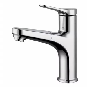 FEIDU <strong>New</strong> Brass Single - Handle Deck - Mounted Basin <strong>Faucet</strong> with a Retractable Spray Head - Product Image 3