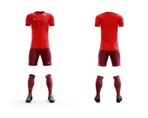 Großhandel Herren Fußball Trikot Trainingsset Rundhals Einfarbig Wärmeübertragungsdruck 100% Polyester 140g Team Uniform Trainingsanzug - Product Image 5