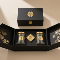 Boîte cadeau magnétique double porte de qualité supérieure avec pelliculage mat, logo personnalisé, boîtes à rabat pour produits nutritionnels, emballage en papier pour poudre protéinée UV