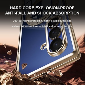Étui de téléphone magnétique transparent pour <span class=keywords><strong>Samsung</strong></span> Galaxy Z Fold8 Z Fold8 Ultra, <span class=keywords><strong>coque</strong></span> rigide transparente électro-plaquée avec protection d'écran - Product Image 4
