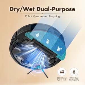 Intelligent Smart Home Mop Laser Automatic Cleaning 5000Pa <b>Robot</b> Vacuum Cleaner with Wet & Dry Function for Household Use - Product Image 5